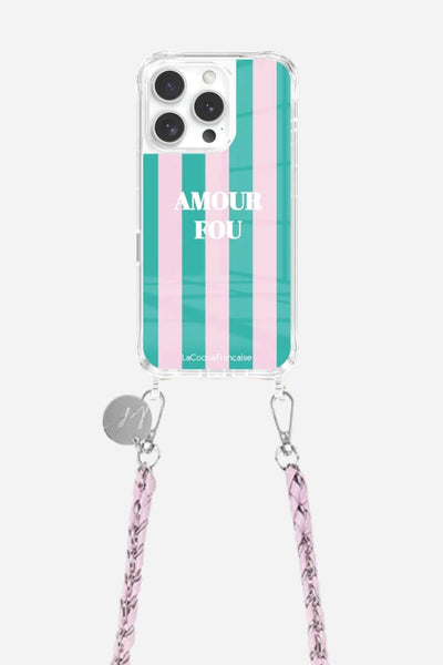 Ensemble Coque Amour Fou & Chaîne Lou Rose