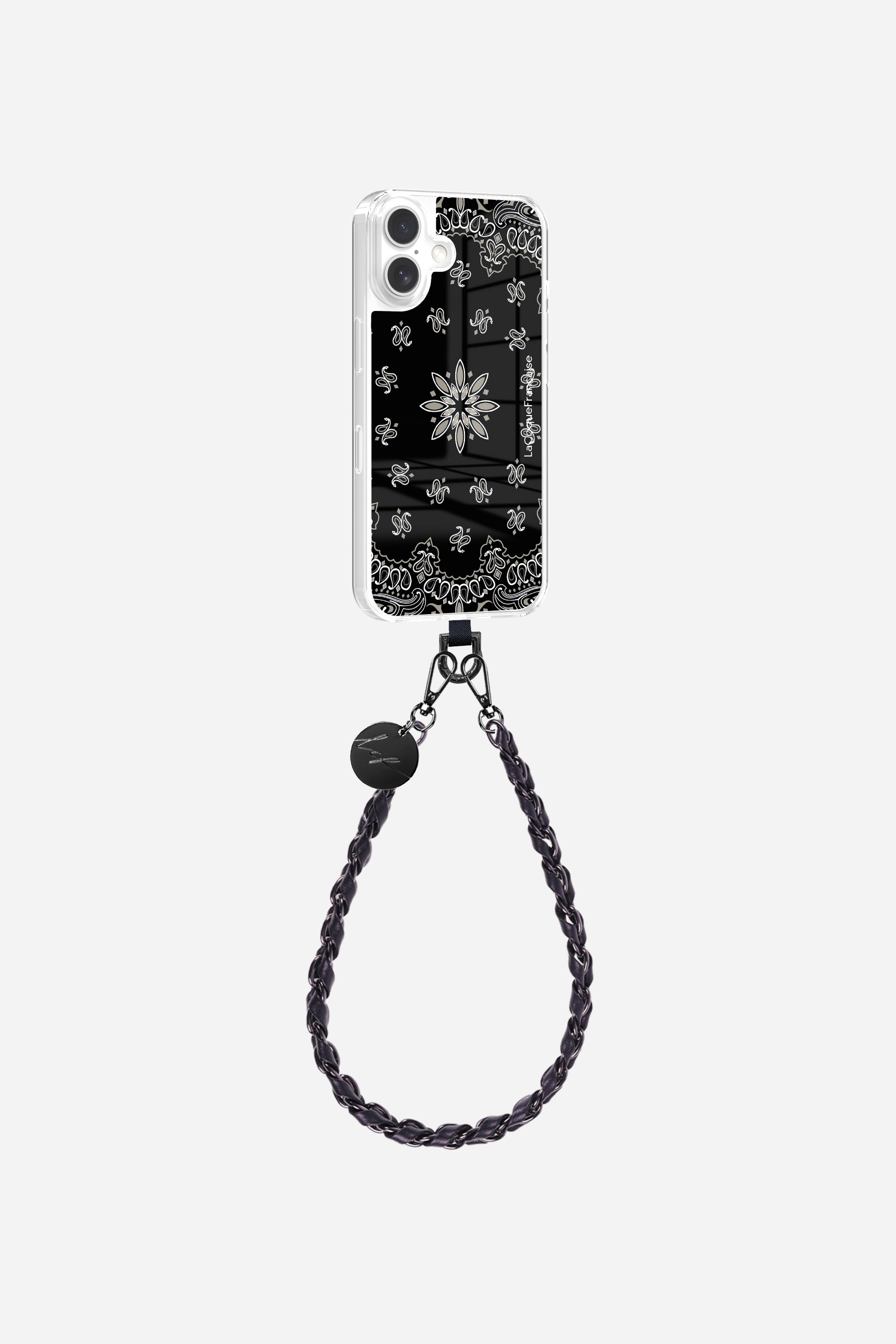 Adapter + Case Without Rings + Short Black Bandana Chain