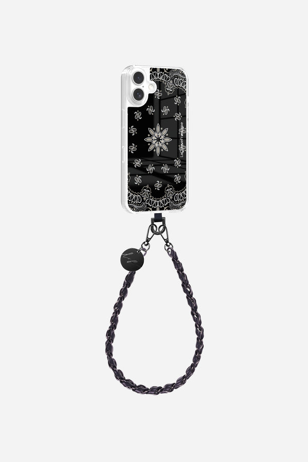 Adaptateur + Coque Sans Anneaux + Chaine Courte Bandana Noir