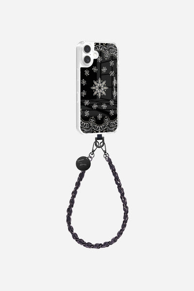 Adapter + Case Without Rings + Short Black Bandana Chain