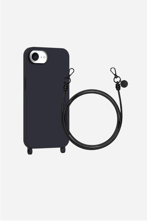 Coque Soft Touch + Cordon Nolan Noir