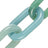 Chaine Longue Elsa Vert 120 cm