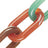 Chaine Longue Ninon Orange 120 cm