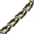 Chaine Courte Lou Noir Et Dore 40 cm