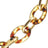 Chaine Courte Cassy Ecaille Marron 40 cm
