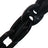 Long Black Amber Chain 120 cm