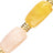 Chaine Longue Talia Jaune 120 cm