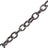 Chaine Courte Aya Noir 40 cm