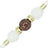 Chaine Courte Iris Beige 40 cm