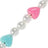 Chaine Longue Isa Blanc 120 cm