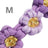 Collier chien Laika violet - M