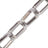 Chaine Longue Petra Argent 120 cm