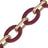 Chaine Longue Cassy Bordeaux 120 cm