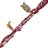 Chaine Longue Laia Bordeaux 120 cm