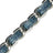 Chaine Longue Cali Bleu Dore 120 cm