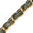 Chaine Longue Cali Kaki Dore 120 cm