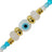 Chaine Longue Paros Turquoise 120 cm