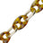 Chaine Longue Becky Ecaille Marron 120 cm
