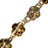 Chaine Courte Cassy Fleurs Ecaille Marron 40 cm