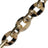 Chaine Courte Cassy Ecaille Beige 40 cm