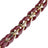 Chaine Courte Lou Bordeaux 40 cm