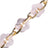 Chaine Courte Cassy Fleurs Rose 40 cm