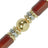 Chaine Courte Avni Bordeaux 40 cm