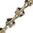 Chaine Courte Cassy Fleurs Ecaille Beige 40 cm