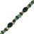 Chaine Courte Lana Vert 40 cm