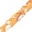 Della orange braided cord